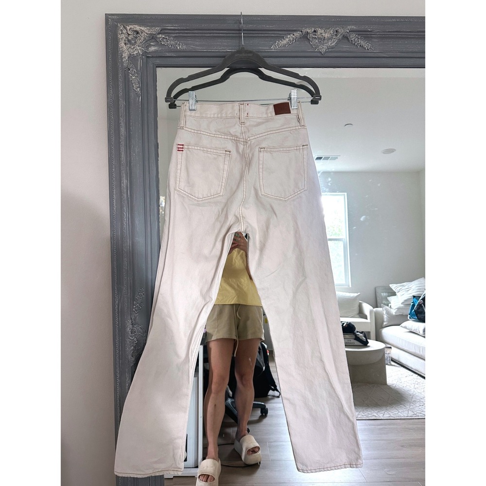 BDG Urban Outfitters Cowboy Jean Off White High Rise Straight Leg Denim 26 - Picture 7 of 11